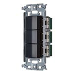 【WNSS50224B】パナソニック SO-STYLE（ソー スタイル）デザイン配線器具 埋込スイッチセット(スイッチC×2、E) マットブラック