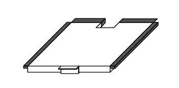 クリナップ IHクッキングヒーター用仕切板 ZKS060BC-M