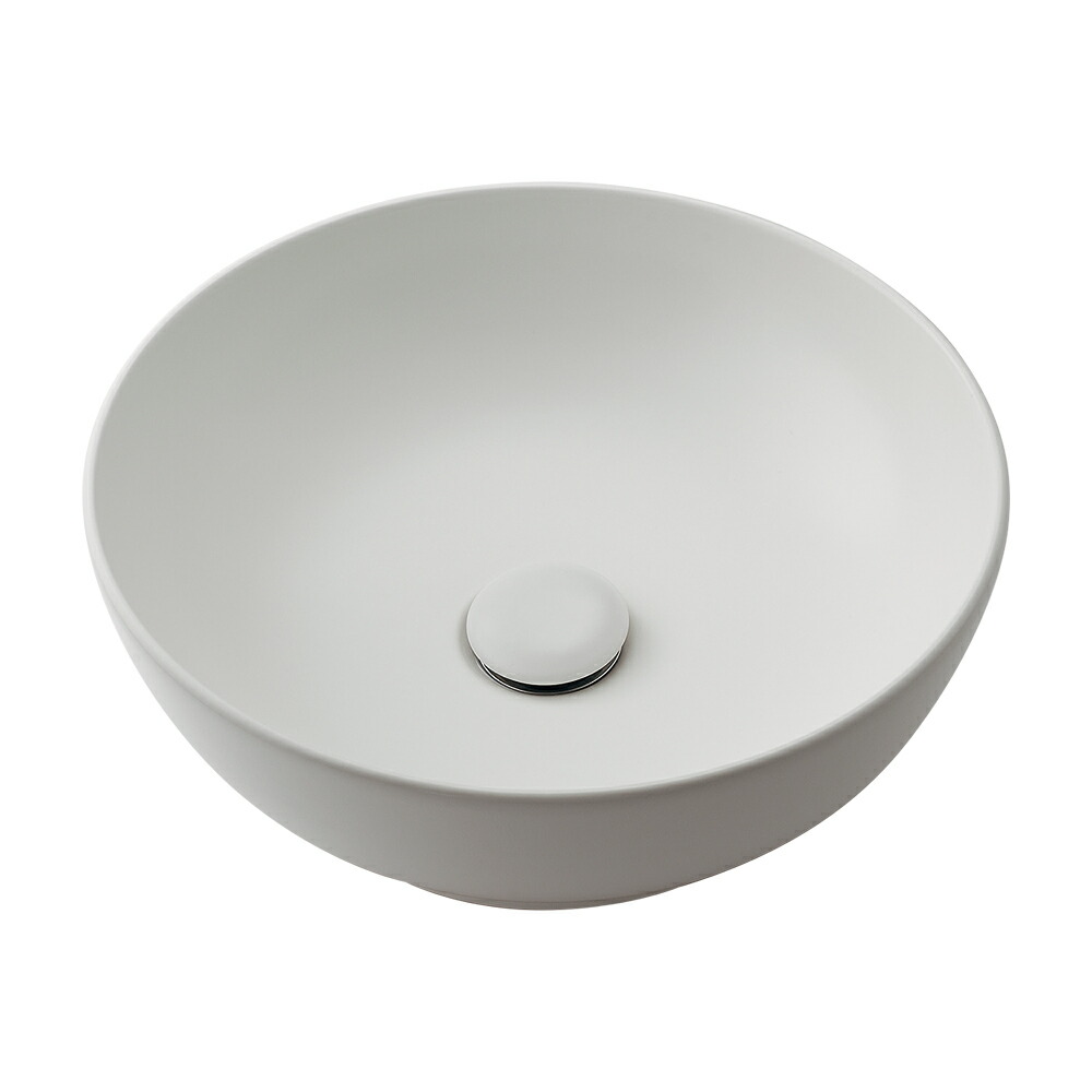 カクダイ[KAKUDAI] 【#LY-493233-W】 丸型手洗器 マットホワイト 器（洗面・手洗器）【純正品】
