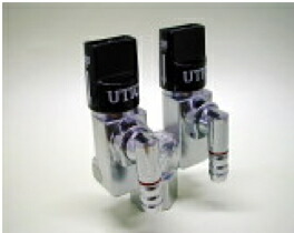 【10個セット】UTIC-202H LPガスコック (リターンヒュズコック) 二口 直 自在ホースエンド型 ケースロット:10個 東洋アルチタイト【純正品】