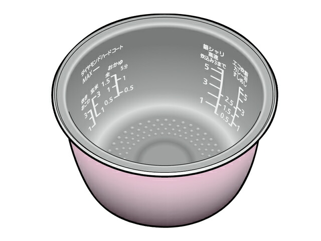 ARE50-M22 パナソニック Panasonic 水蒸気\u0026変数剪断応力IHジャー炊飯器 5.5合炊き 内釜 ARE50-L33のあと継ぎ品【完全無欠品】