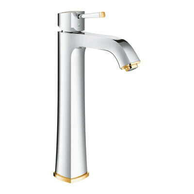 【24371IG0J】グローエ【正規ルート品】 シングルレバー洗面混合栓(据置洗面器用・引棒なし) クロームxゴールド 【GROHE】
