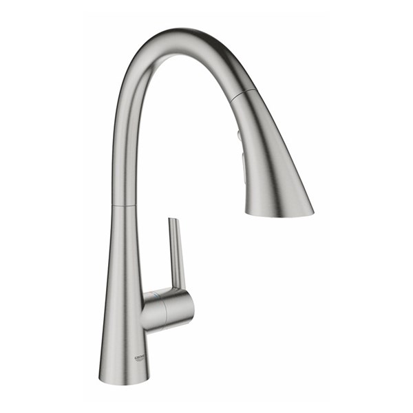 【32294DCJ】 GROHE[グローエ] 勝手もと用水栓ゼドラ シングルレバーキッチン雑ぜ合わせる栓 冷ややかさ打ちかかる遣りくち(頭顱抽き出し手合い)  勝手もと 勝手もと 雑ぜ合わせる水栓 [製造会社直送][代引不可]【純然たる品】