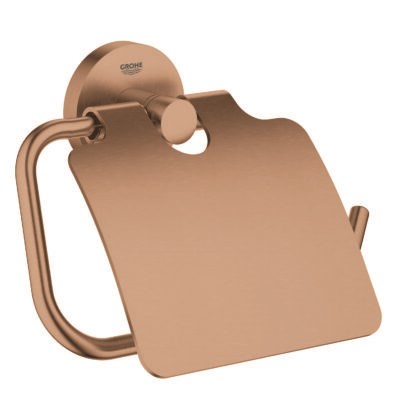 【40367DL1J】グローエ【正規ルート品】 トイレットペーパーホルダー(ブラッシュドウォームサンセット) 【GROHE】|水道材料屋 一番館