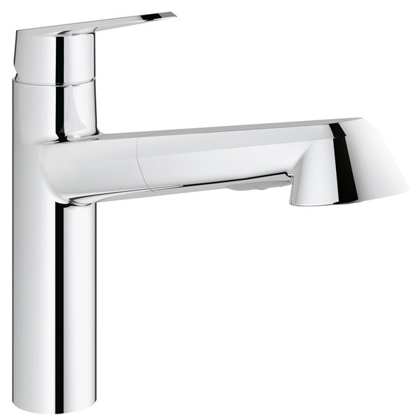 SALE／87%OFF】 グローエ GROHE コールドスタート仕様 メーカー直送 ヘッド引出タイプ キッチン用水栓ユーロディスクコスモポリタン  シングルレバーキッチン混合栓 代引不可 木材・建築資材・設備