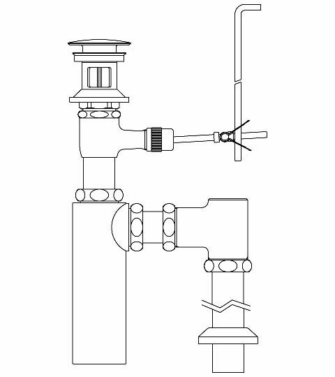 【LF-710SAC】 INAX・LIXIL 洗面器・手洗器用セット金具 ポップアップ式排水金具 （呼び径32mm） 床排水ボトルトラップ（排水口カバー付） イナックス・リクシル 納期1週間【純正品】