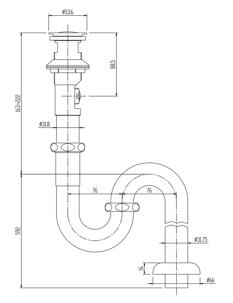 【LF-WN7SFL】 INAX・LIXIL 洗面器・室内用便器腕っこき仕掛ける金具 ポップアップ式水抜き金具 （鉄条手合い・呼び径32粍） 床水抜きS落とし穴 イナックス・リクシル【完全無欠品】