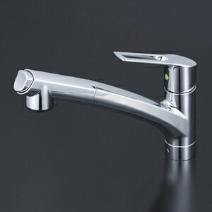 【KM5021JTEC】KVK 流し台用シングルレバー式シャワー付混合栓(Eレバー)上施工【純正品】|水道材料屋 一番館