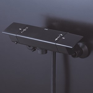 【KF3050MBHF】 KVK サーモスタット式シャワー 引っ敷き黒いこと ウルトラファインバブルシャワーヘッド付 風呂場用水栓 壁付サーモスタット 【純然たる品】