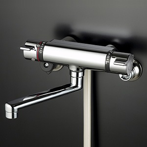 【KF800WTPHFS】 KVK サーモスタット式シャワー 撥水 メッキウルトラファインバブルワンストップシャワーヘッド付 浴室用水栓 壁付サーモスタット 【純正品】|水道材料屋 一番館