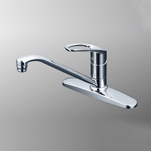 【KM5091ZTHS】 KVK シングル混合栓 撥水 キッチン用水栓 台付2穴シングルレバー 【純正品】|水道材料屋 一番館