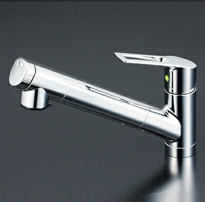 KVK 浄水器内蔵ングルレバー式シャワー付混合栓(eレバー) 【KM6001EC】[新品]【純正品】｜水道材料屋 一番館