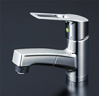 KVK 洗面用シングルレバー式シャワー付混合栓(eレバー) 【KM8001TFEC】[新品]【純正品】｜水道材料屋 一番館