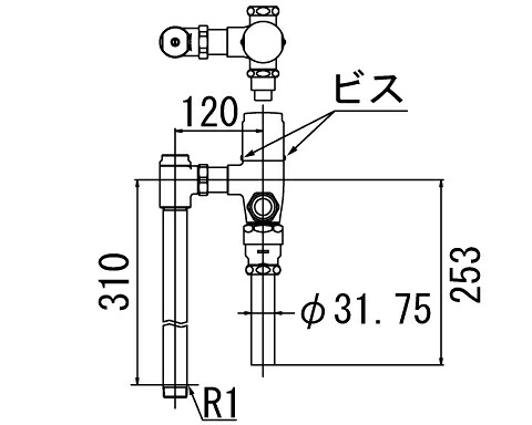 LIXIL リクシル 【CF-T610BYP】 シリーズ名: シリーズ外 品名: 一般用フラッシュバルブ(節水形)【純正品】|水道材料屋 一番館