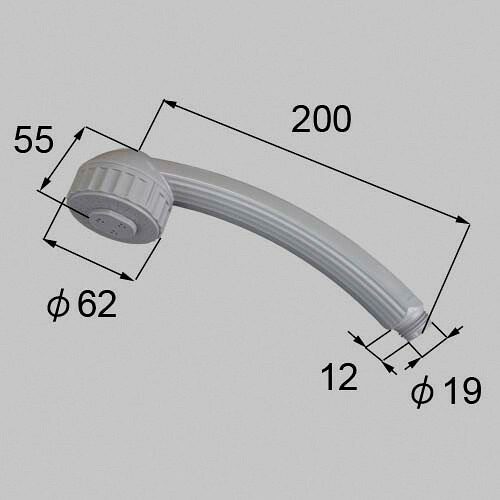 netjk00026 LIXIL リクシル・トステム マッサージシャワーヘッド 風呂場部分品 【完全無欠品】 浴室用設備-木材・建築資材・設備