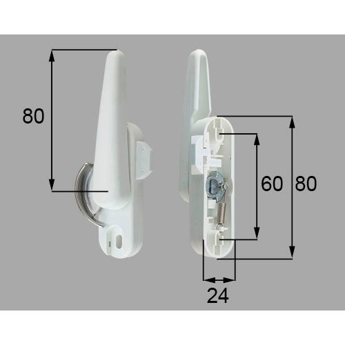 LIXIL・新日軽 【SVDD296RS02】 クレセント（Ｒ） 窓（サッシ）部品(鍵・錠) [SVDD296RS02] 【純正品】