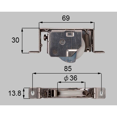 LIXIL・新日軽 【SVW193LS01】 起倒式戸車（φ３６） Ｌ 窓（サッシ）部品 [SVW193LS01] 【純正品】