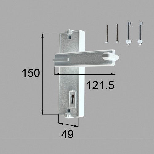 LIXIL・新日軽 【H8AAB0208】 D型 内部化粧座アームセット 門まわり部品 [H8AAB0208] 【純正品】