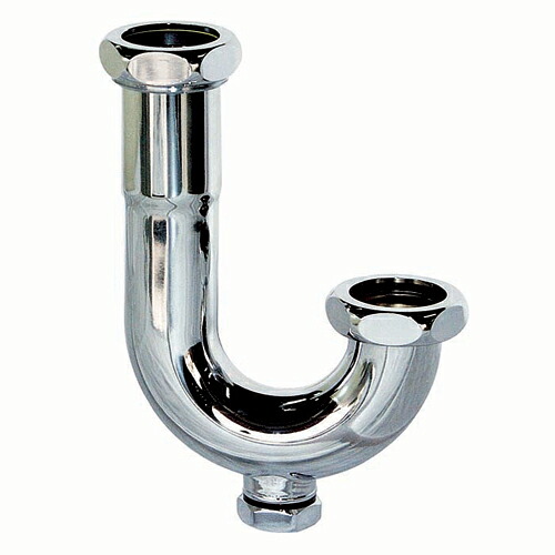 【M6US】 ミヤコ 洗い濯ぎ口付U管 洗面・幼児用便器器配管工業部材