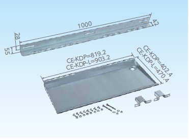 【CE-KDP】高耐食鋼板【日晴金属工業 NISSEI】壁面用集中ドレンパン/壁面用 集中ドレンパン クーラーキャッチャー・エアコン架台 (幅380~670/奥行160~330(mm))|水道材料屋 一番館