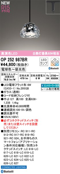 【OP252987BR】オーデリック ペンダントライト LEDランプ 演色性（Ra）：94 ペンダントライト おしゃれなダイニング照明 LED照明 電球色～昼白色 LED照明、調光・調色