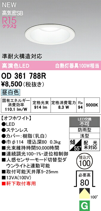 エクステリアライト オーデリック OD361788R 4,693円