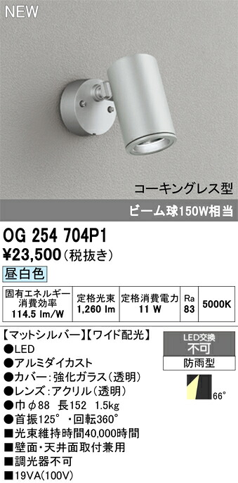 エクステリアライト オーデリック OG254704P1