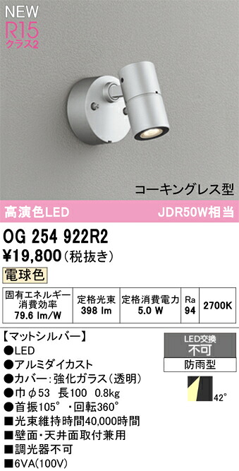 エクステリアライト オーデリック OG254922R2