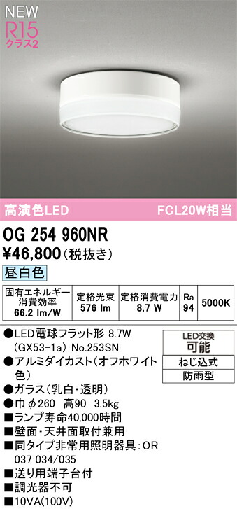 エクステリアライト オーデリック OG254960NR