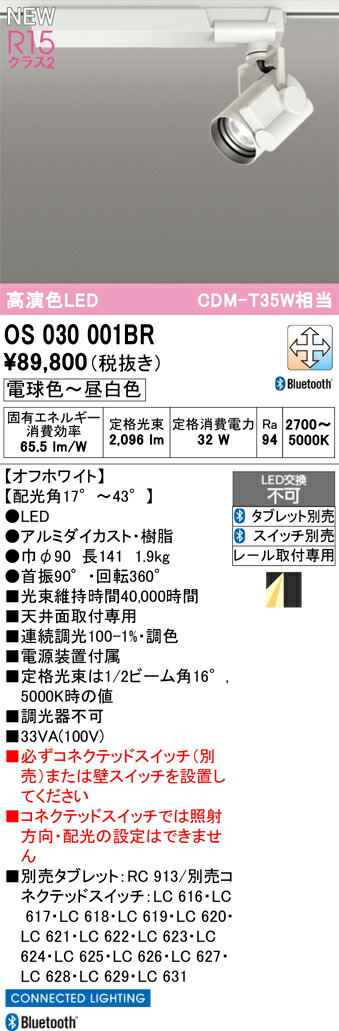 スポットライト オーデリック OS030001BR