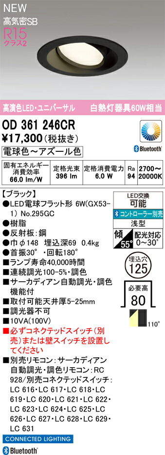 落ちこむ点火装置 オーデリック OD361246CR