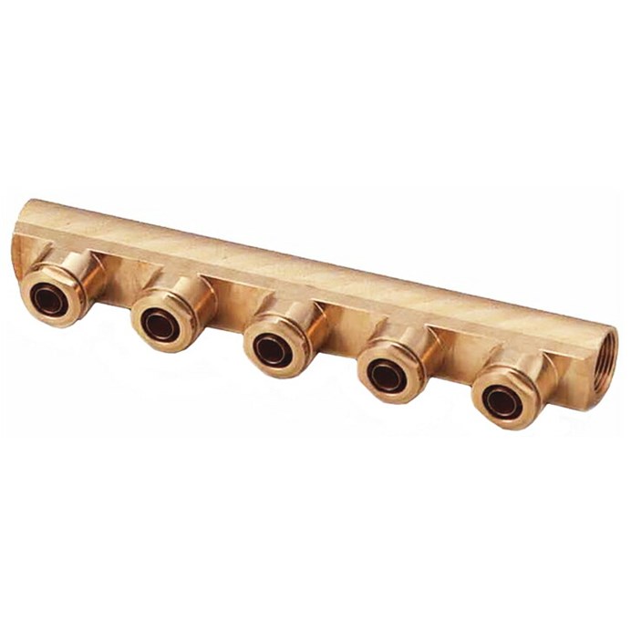 オンダ製造所 ONDA 【WH-2005-13-S】 ダブルロックヘッダー Rc3/4×2口+13A（PEX・PB）×5口 ダブル鍵を掛ける合わせ目 掛けわたすポリエチレン管 繋ぎ合わせる