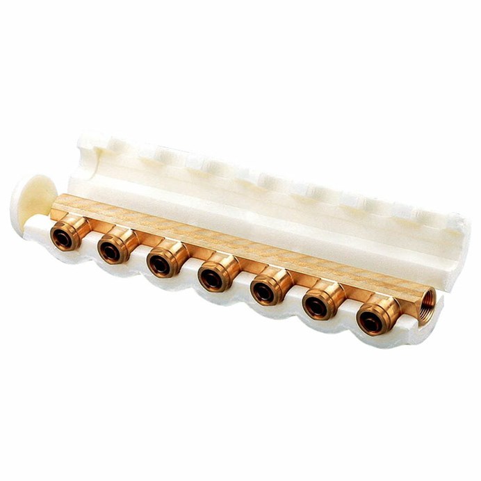 オンダ製造所 ONDA 【WHS1-2007-13-S】 ヘッダーセット Rc3/4×2口+13A（PEX・PB）×7口 WH型ヘッダー・RHH型保温材・尻っぽ旗がしら仕掛ける ダブル鍵を掛ける合わせ目 取り持ち役ポリエチレン管 繋ぎ合わせる