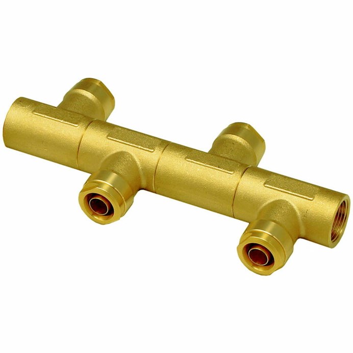 オンダ製作所 ONDA 【WRH11-1304-S】 回転ヘッダー Rc3/4×2口+13A（PEX・PB）×4口 ダブルロックジョイント 架橋ポリエチレン管 接続