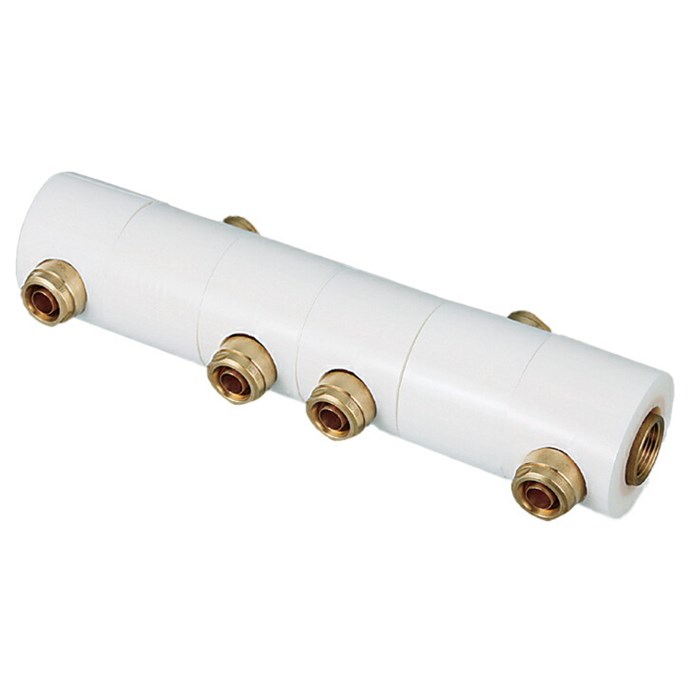 オンダ製造所 ONDA 【WRHS11-1306-S】 回転させるヘッダーセット Rc3/4×2口+13A（PEX・PB）×6口 15粍保温材 ダブル鍵を掛ける合わせ目 取り持ち役ポリエチレン管 繋ぎ合わせる パイプ用継手-木材・建築資材・設備