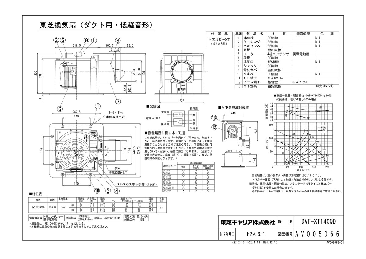 ランキング2022 在庫あり 東芝 DVF-T10CL 換気扇 サニタリー用 トイレ 洗面所 浴室 居間 事務所 店舗用 ダクト用換気扇 低騒音ダクト用 