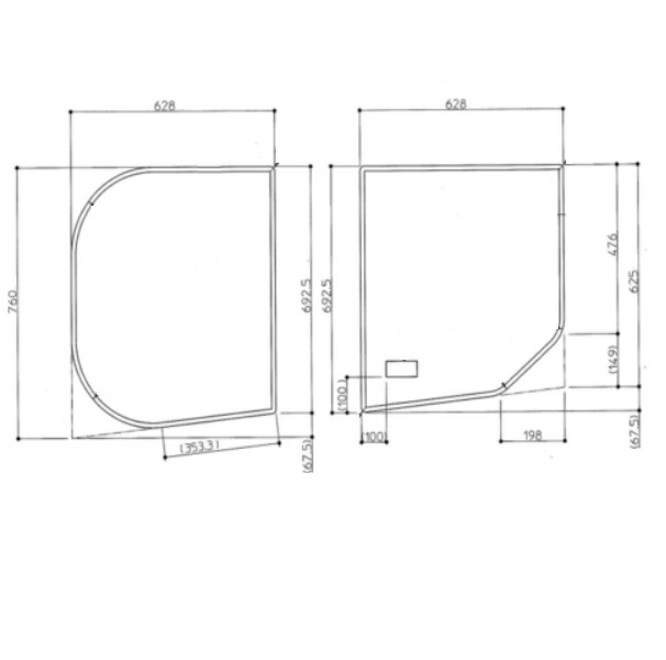 【EKK80058WR2】TOTO 風呂上蓋 1300ラウンド風呂蓋R 部分品 【完全無欠品】