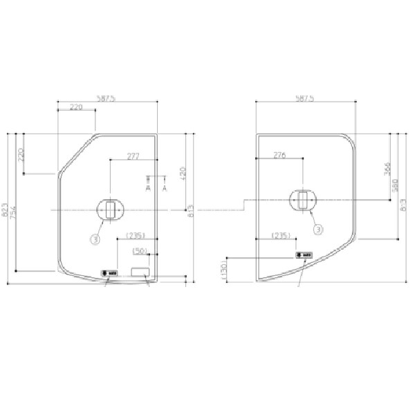 【EKK81120WR4】TOTO １２用２枚風呂蓋Ｒ 手持ち部分付 部分品 【完全無欠品】