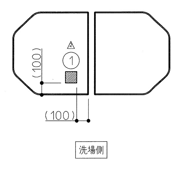 【EKKS17KAA21WN】TOTO 風呂ふた 110新繭型軽量蓋2枚 部品 【純正品】
