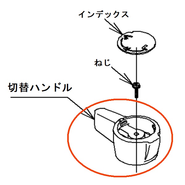 【TH323961】TOTO ハンドル 切替ハンドル 部品 【純正品】