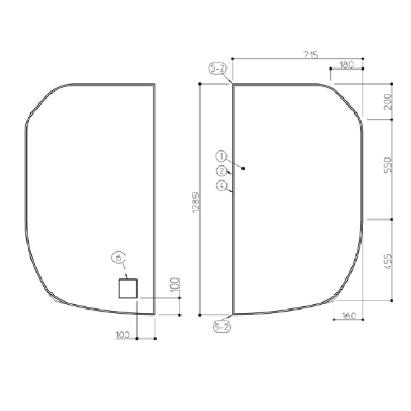 TOTO パーツ 【AFKKS80034KSAA21W】 HDラクかるふた2枚 風呂ふた 【純正品】|水道材料屋 一番館