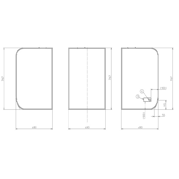 【AFKKS81106KSAA31W】TOTO 風呂ふた 断熱3枚風呂蓋DOP 部品