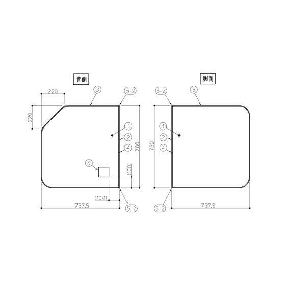 TOTO パーツ 【AFKKS81134RSAA21W】 HB160DOPラクかる2枚R機 風呂ふた 【純正品】