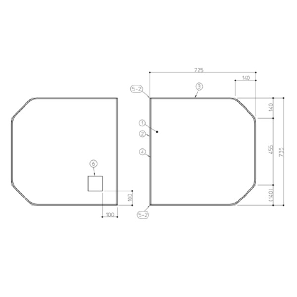 TOTO パーツ 【AFKKS84088KSAA22W】 JMラクかるふた2枚 風呂ふた 【純正品】|水道材料屋 一番館