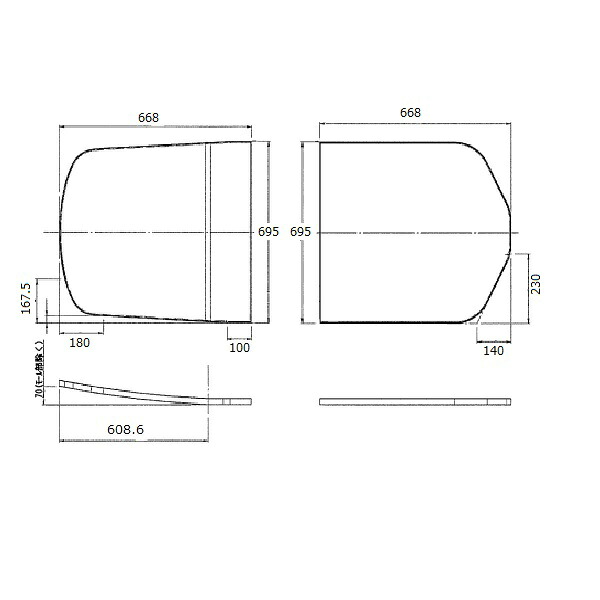 【EKKS4JKAA22W】TOTO 風呂ふた 1400FC用2枚蓋セット 部品