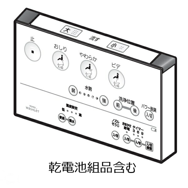 TOTO パーツ 【TCM892-4】 リモコン組品 リモコン 【純正品】