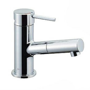 LF-E345SYCN LIXIL・INAX 洗面器・手洗器用水栓金具 eモダン（エコハンドル） 吐水口引出式シングルレバー混合水栓 排水栓なし 寒冷地対応 逆止弁【純正品】