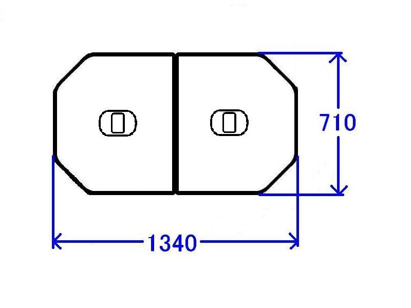 TOTO 軽量把手付組み合わせ式ふろふた(外寸：1340×710mm)【PCF1420R #NW1】【pcf1420r nw1】[新品]【純正品】｜水道材料屋 一番館
