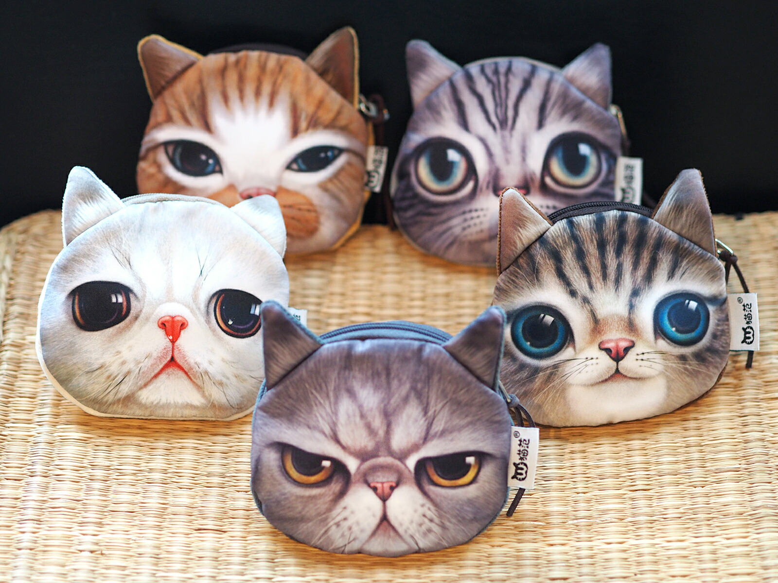 楽天市場】猫顔クッション 全4種 送料無料 : キャットニップ