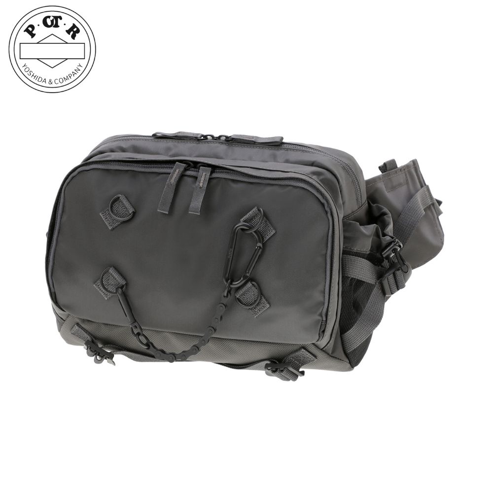 POTR ライド ウエストバッグ 997-26858 ピーオーティーアール RIDE WAIST BAG ボディバッグ メンズ レディース B5 日本製 iPad 旅行 ネイビー カーキ グレー トレンド シンプル カジュアル おしゃれ プレゼント ギフト｜カトレアサックスBag＆Goods
